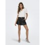 ONLY Women's Onlizara Hw Faux Leather PNT Shorts