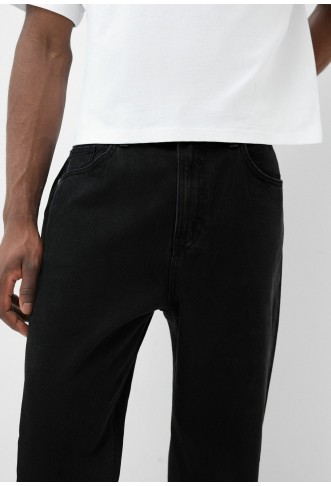 Relaxed fit jeans - black denim