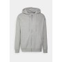 UNISEX - Zip-up sweatshirt - mottled light grey