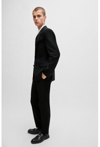 Slim-fit suit in a performance-stretch wool blend