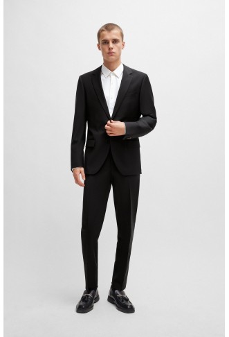 Slim-fit suit in a...