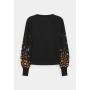 ONLBROOKE O NECK FLOWER - Sweatshirt - black