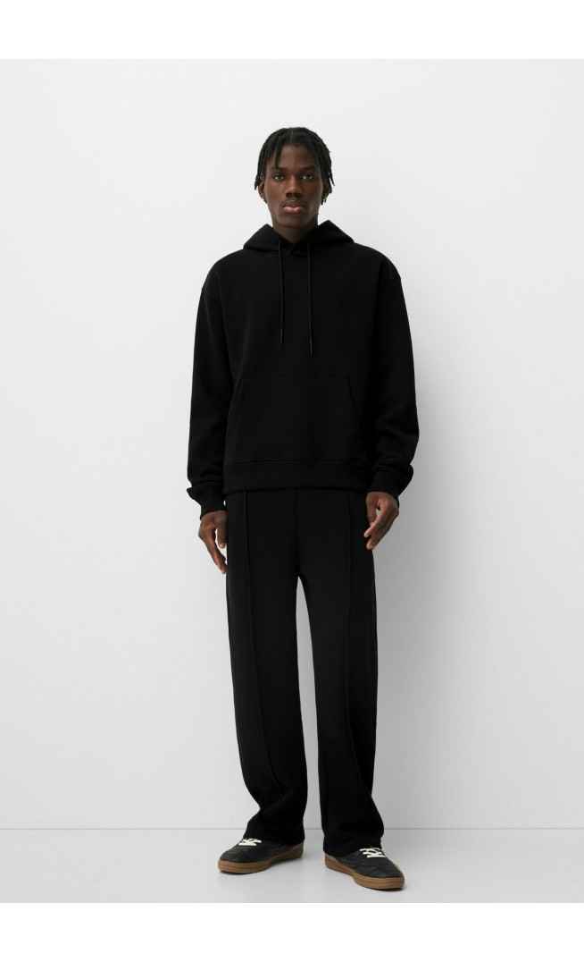 BERSHKA Tracksuit - black