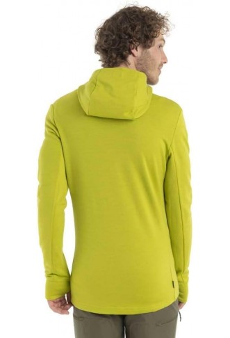 Icebreaker Merino Men's Quantum Iii Long Sleeve Wool Athletic Zip Up Hoodie