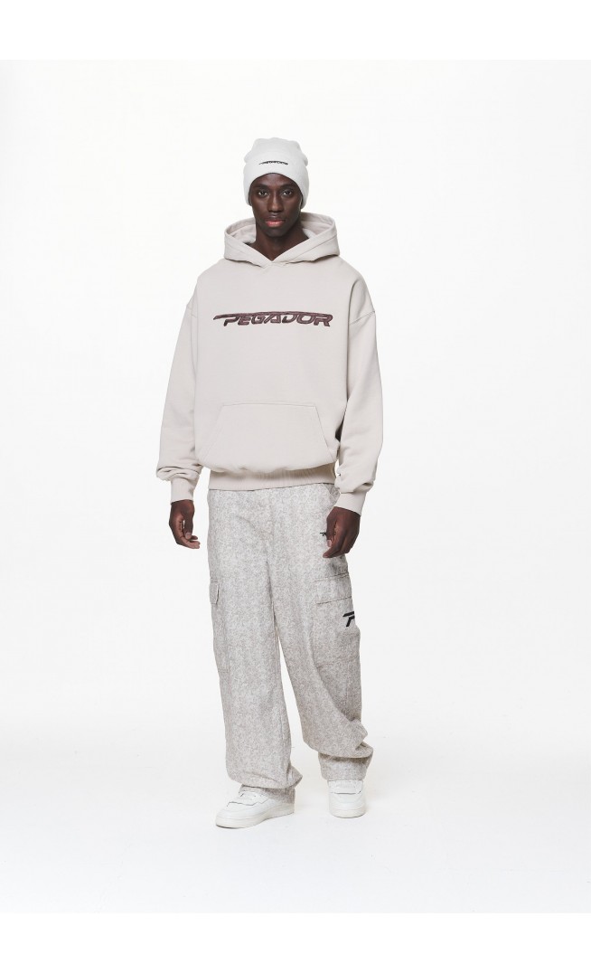 MANOR OVERSIZED HOODIE - Hoodie - washed dust cream