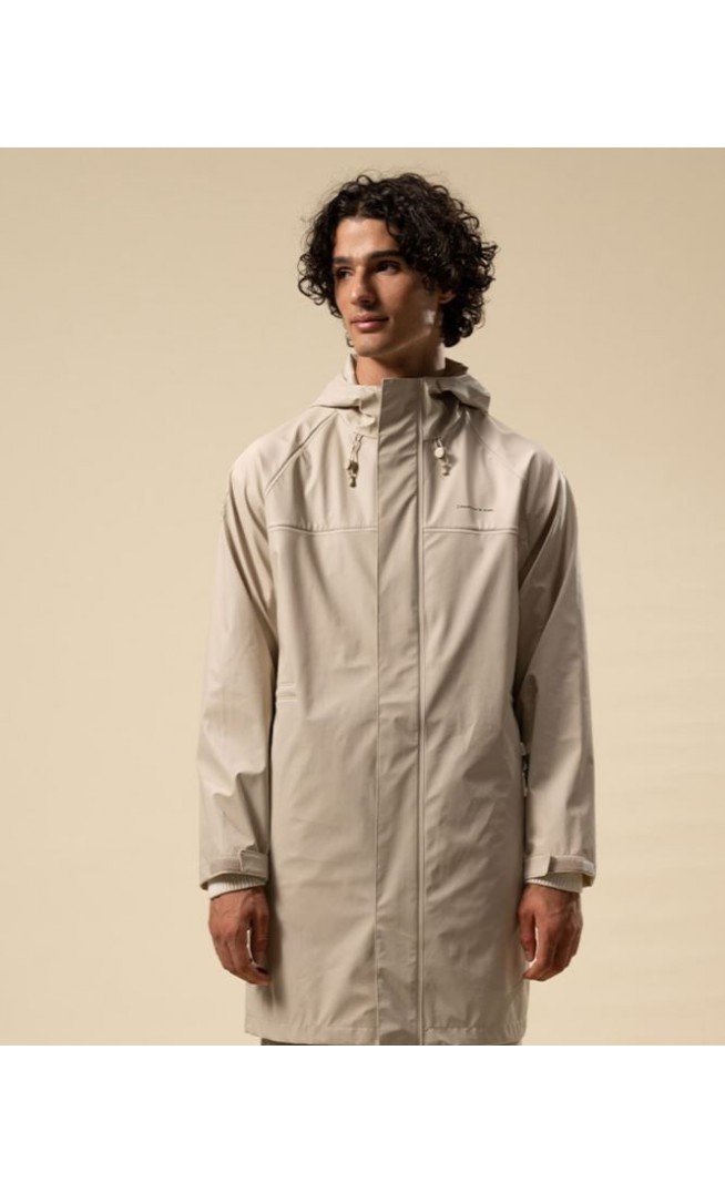 Everyday Rain Jacket Long Sandstone