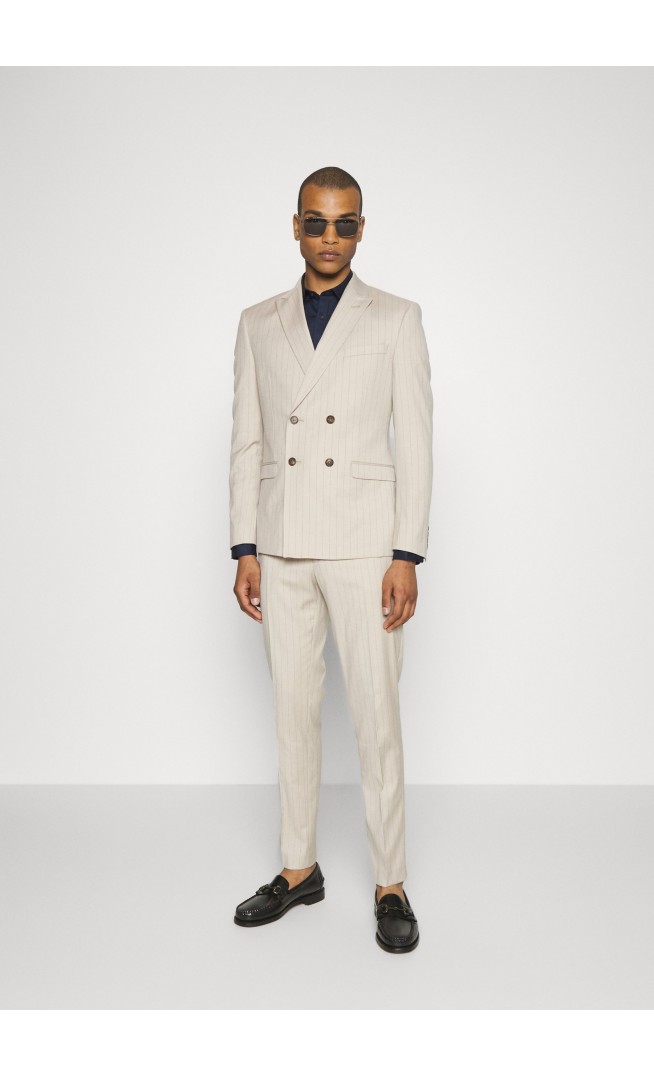 THE FASHION SUIT PEAK OCCASION DESIGN - Suit - beige