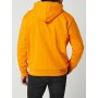 Cotton blend hoodie in orange