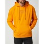 Cotton blend hoodie in orange