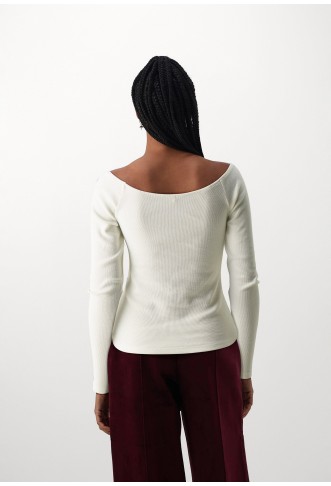 ONLCARI OFF SHOULDER - Long sleeved top - cloud dancer