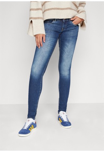 ONLCORAL SUPER LOW SKINNY - Jeans Skinny Fit - dark blue denim