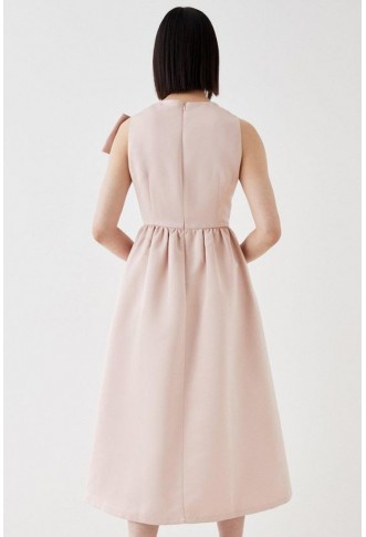 Bow Detail Midi Dress