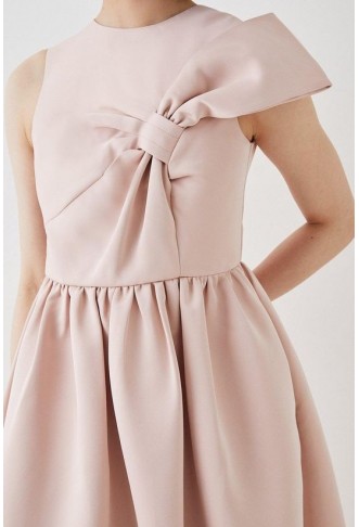 Bow Detail Midi Dress