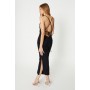 Ruched Slinky Jersey Maxi Dress