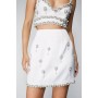 Premium Embellished Tailored Mini Skirt