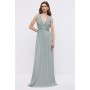 Sunray Pleated Hem Sweep Jersey Bridesmaids Dress