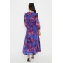 Petite Floral Tie Front Maxi Dress