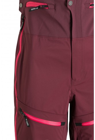 Ski pants 'Peak Pursuit' wine red