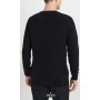 Black Crew Neck Patterned Men's Knitwear Sweater