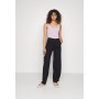 WIDE LEG TROUSERS - Trousers - black