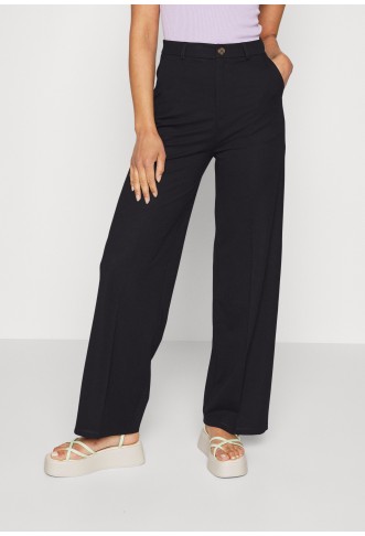 WIDE LEG TROUSERS - Trousers - black