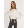 LADIES OVERSIZED CROPPED HOODY