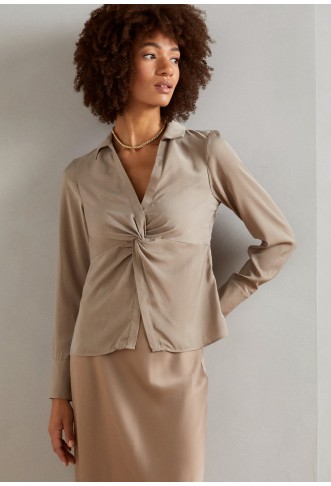 Anna Field Blouse - taupe