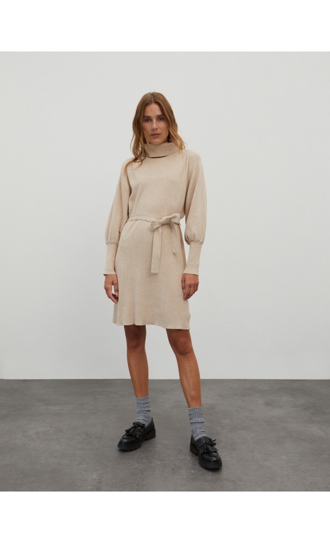 EDITED Knitted dress 'Malene' in Beige