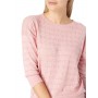 Sweater with openwork details in pink