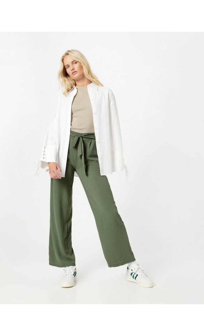 Hailys Loose fit Pleat-Front Pants 'Delila' in Khaki