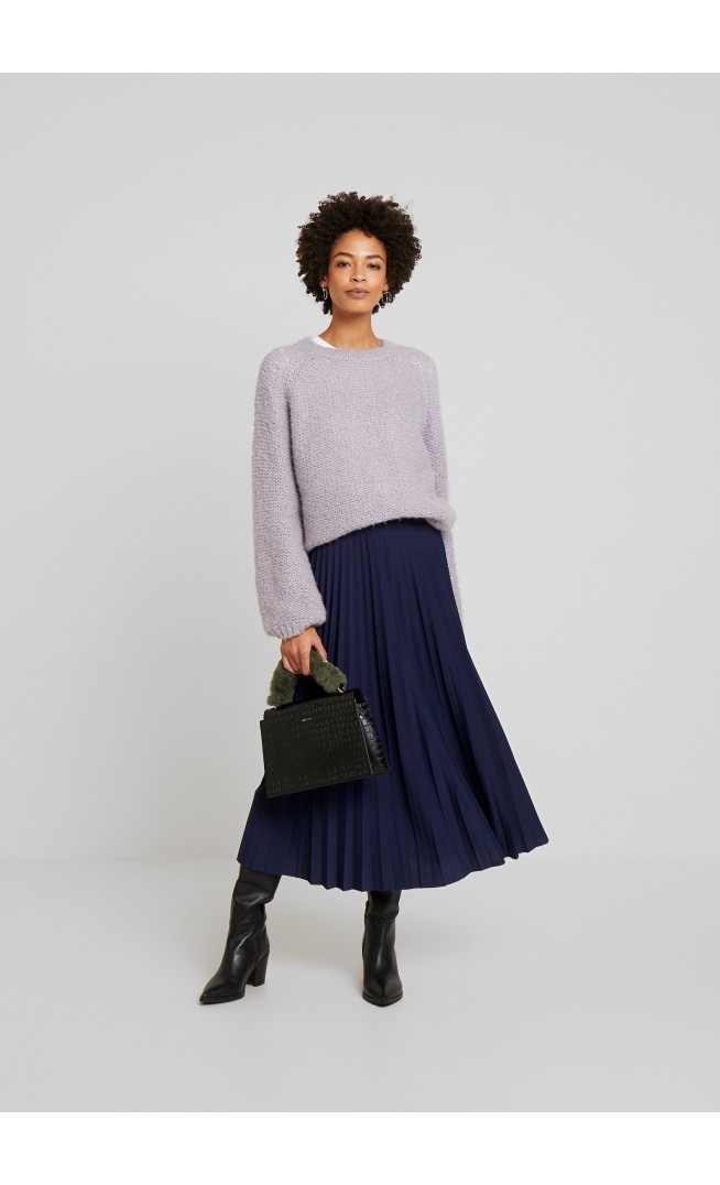 Pleated skirt - maritime blue