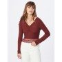 ABOUT YOU Shirt 'Nicola' in Bordeaux