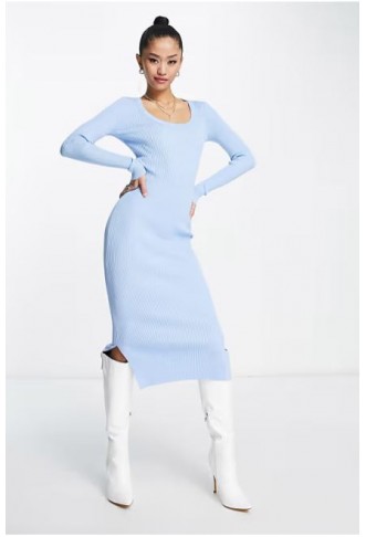 New Look ribbed midi dress...