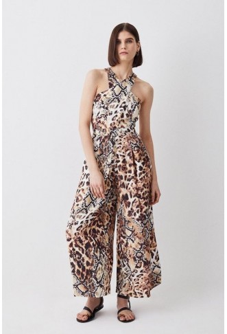 Animal Print Premium Linen...