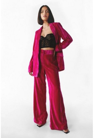 Crushed Velvet Co-ord Wide...