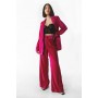 Crushed Velvet Co-ord Wide Leg Trousers