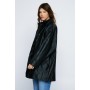 Oversized Longline Faux Leather Jacket