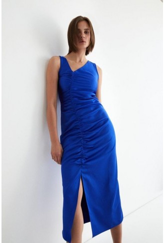 Ruched Midi Dress