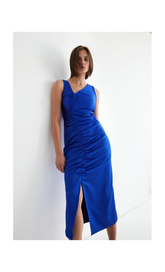 Ruched Midi Dress