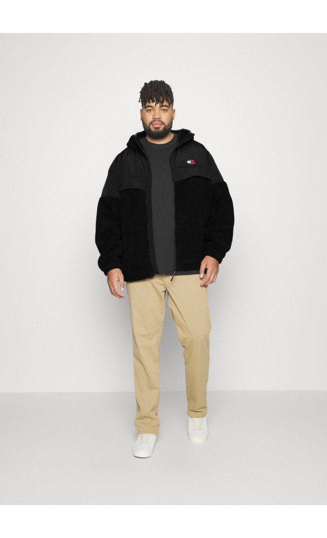 PLUS CHICAGO SHERPA - Summer jacket - black