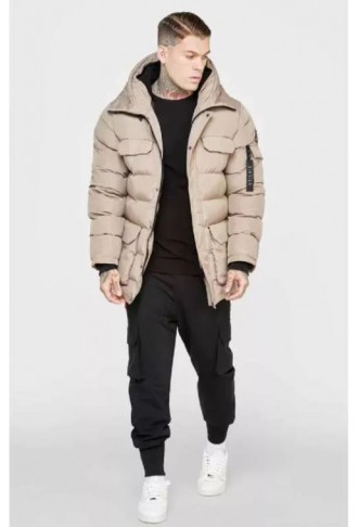 SIKSILK PARKA COAT 23475 BROWN