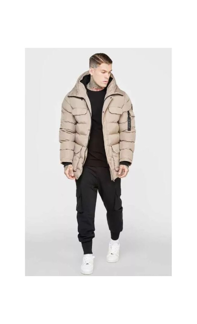 SIKSILK PARKA COAT 23475 BROWN