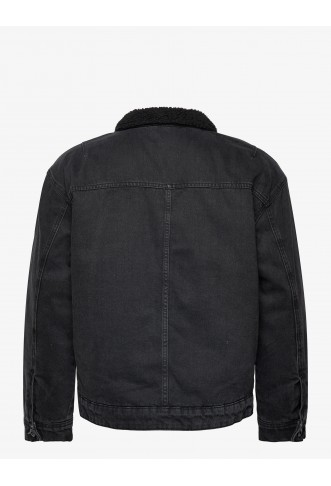 ONSRICK OVZ BLACK 6942 TEDDY DNM JACKET