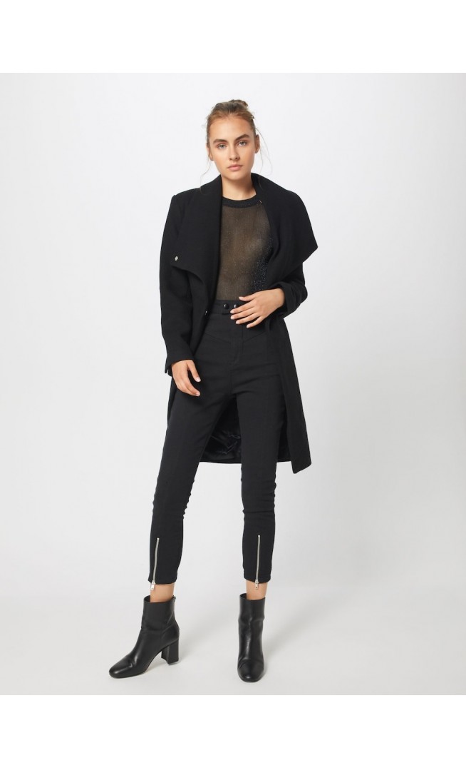 ABOUT YOU Between-Seasons Coat 'Alma' in Black