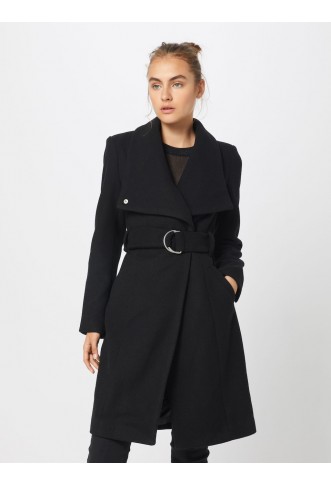 ABOUT YOU Between-Seasons Coat 'Alma' in Black