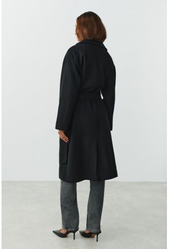 Long belted coat