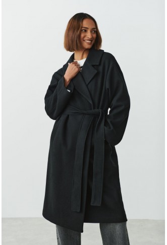 Long belted coat