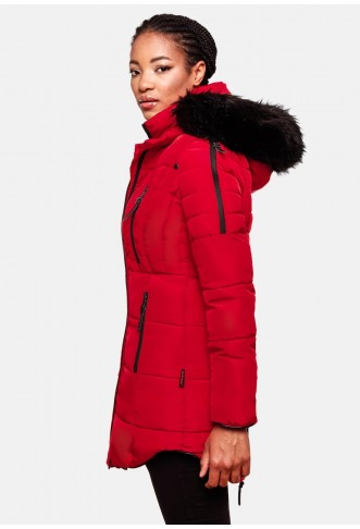 MARIKOO Winter Coat 'Moonshine' in Red