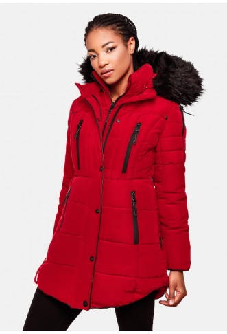 MARIKOO Winter Coat 'Moonshine' in Red