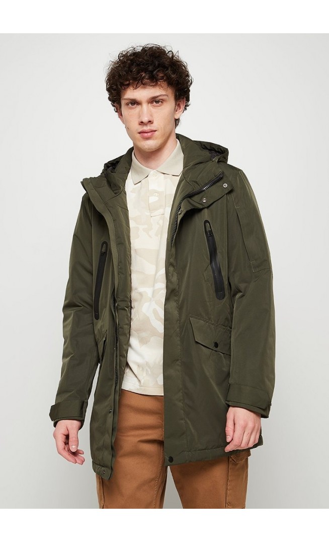 Winter coat - khaki olive